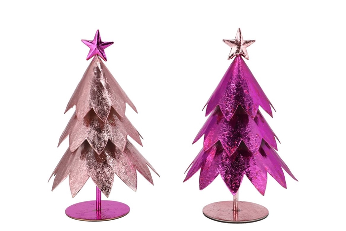 <h4>Glam Jolly Pink Mix Tree Iron Ass 14x14x18cm</h4>