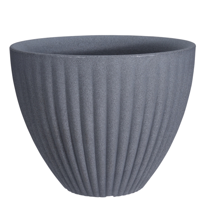 Outdoor Pot ribbed d39*33cm