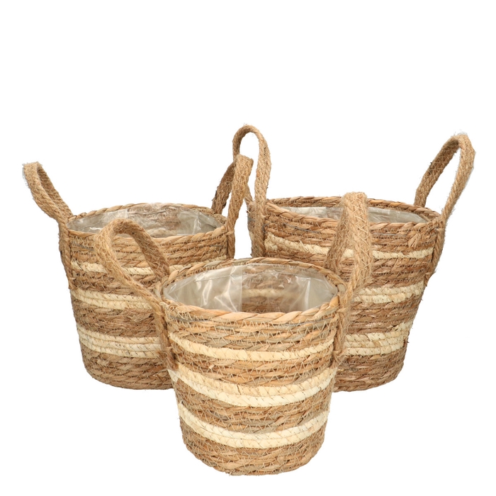 Basket sets Zola pot S/3 d22*22cm