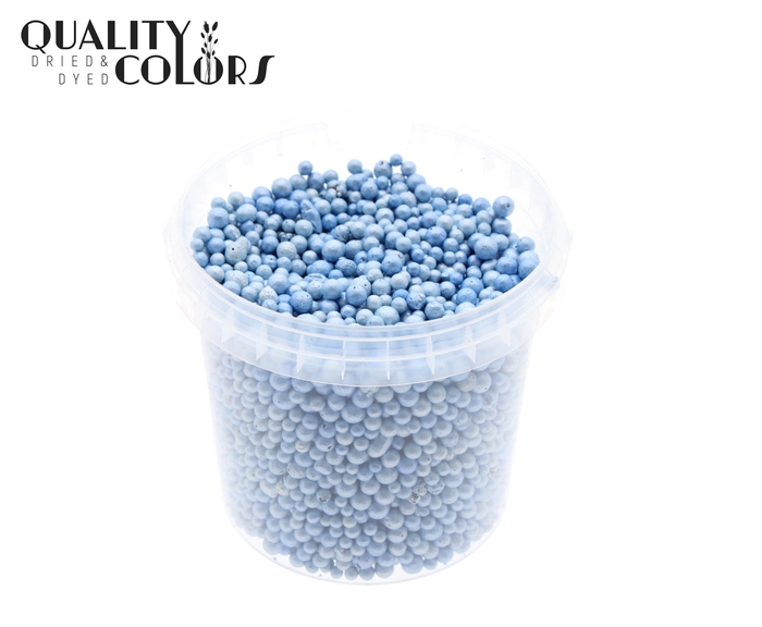 Terracotta pearls 1 ltr bucket Light Blue