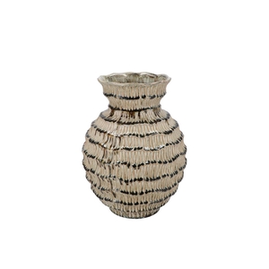 Loui Green Vase Structure Active Glaze 22x22x29cm