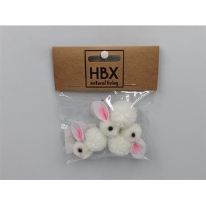 Bunny Fluffy 3 Pcs L10W12H2