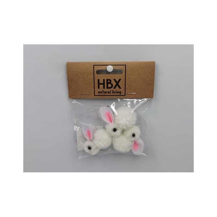 <h4>Bunny Fluffy 3 Pcs L10W12H2</h4>