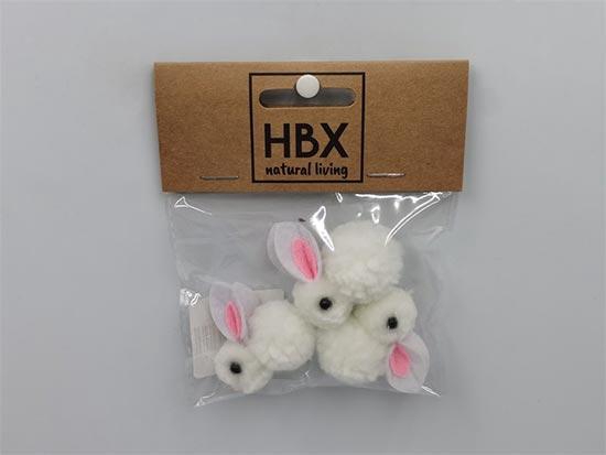 Bunny Fluffy 3 Pcs L10W12H2