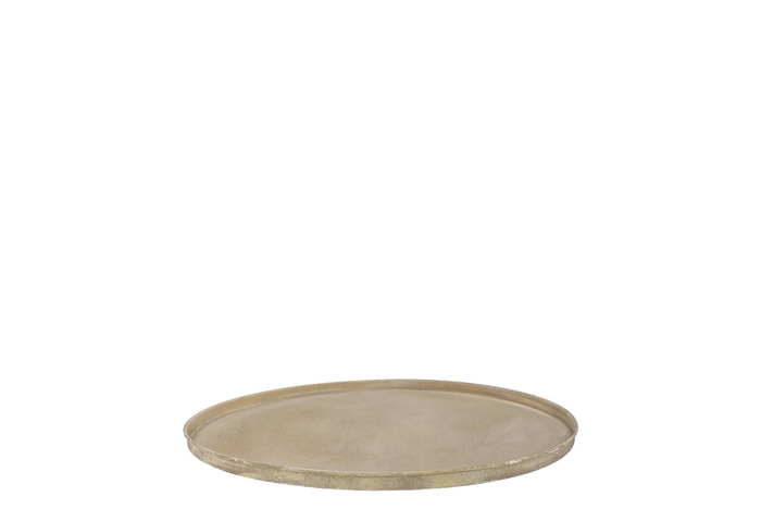 Coaster Cozy Gold Matt Tray Metal 26x2cm