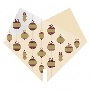 Christmas Sleeve Double Bright 30*30cm x50