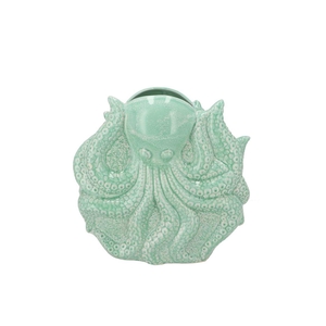 Shella Green Vase Octopus 23x9x23cm