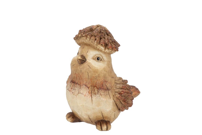 <h4>Wonderland Brown Bird 14x11x16cm</h4>