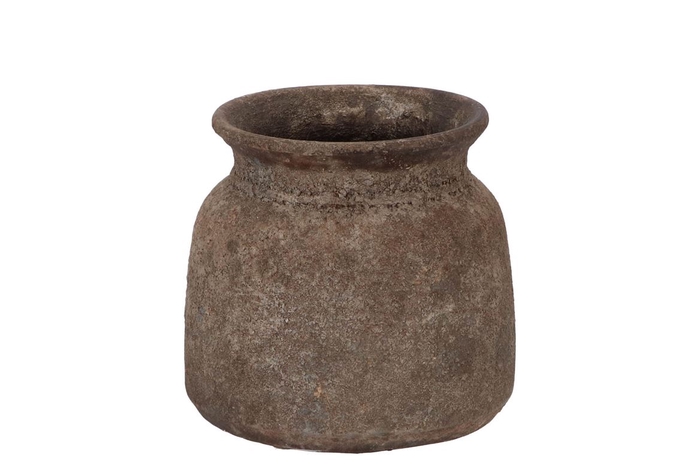 <h4>Bali Indonesian Grey Jug 17x16cm</h4>