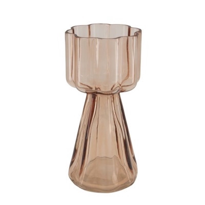 Glas Flower vaas d12*25.5cm