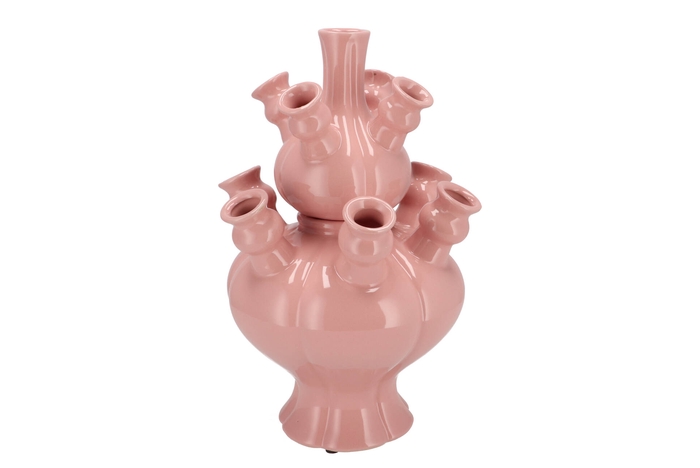 Rotterdam Pink Vase Set Tulip 31x31x46cm Nm