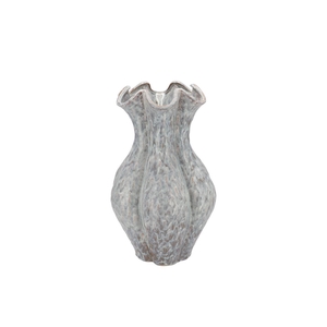 Inga Driss Grey Vase Active Glaze 25x25x36cm