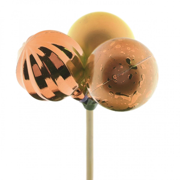 <h4>50cm Kerstbal trio 4cm mix</h4>