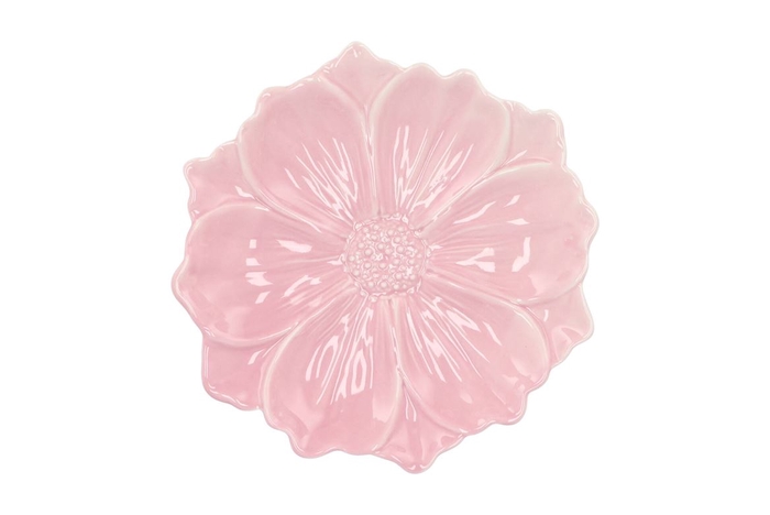 Bloom Cosmea Plate Light Pink 24x24x4cm