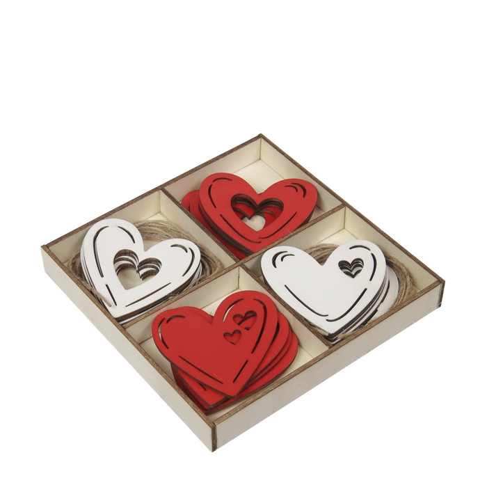 <h4>Valentine Deco heart 6cm x20</h4>