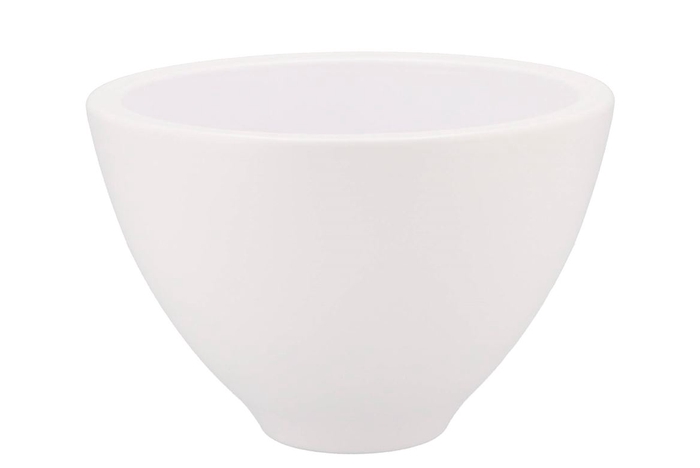 <h4>Vinci Matt White Bowl 23x15cm</h4>