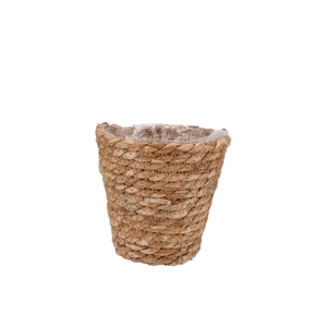 Seagrass Straw Basket Pot Brown 12x12cm