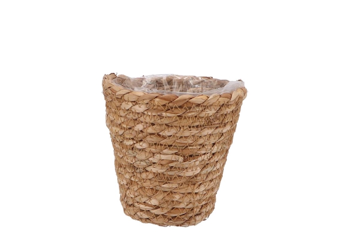 <h4>Seagrass Straw Basket Pot Brown 12x12cm</h4>