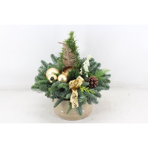 arr5 Kerst PL - Ker. pot luxe Gold 1waxbol