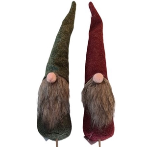 DECO STEM GNOME PLUSH 2 ASS L50H44