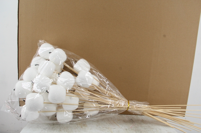 <h4>Stick Apple Fl. Ø6cm White</h4>