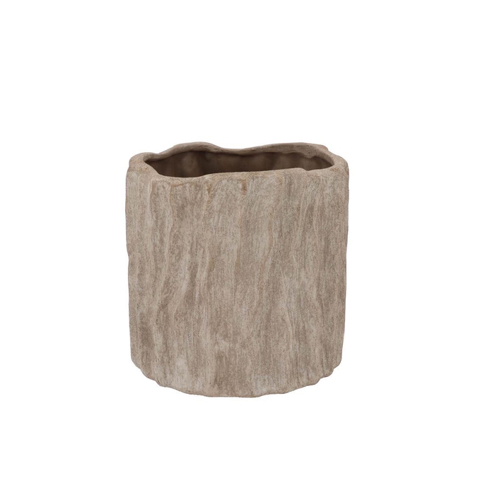 <h4>Porto Antique Grey Pot Structure 17x17x16cm Nm</h4>