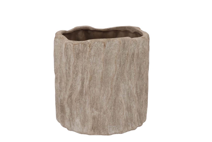 Porto Antique Grey Pot Structure 17x17x16cm Nm