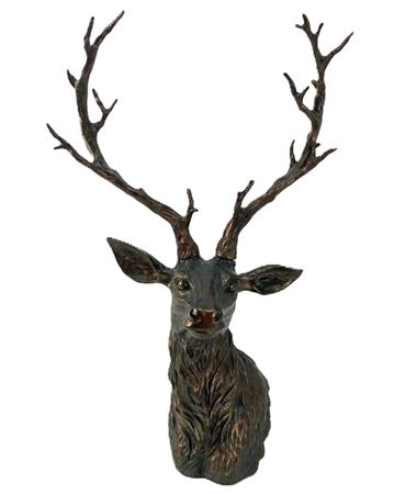 <h4>DECO DEERHEAD THORA L41W31H73 BRONZ</h4>