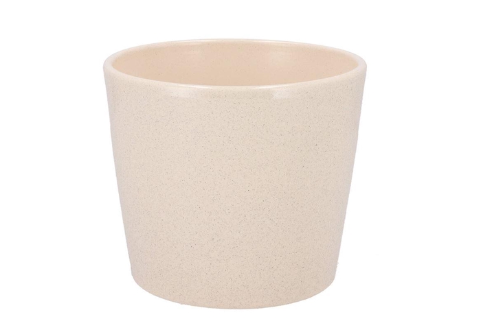 <h4>Ceramic Beige Stone Pot 15cm</h4>