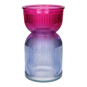 Vase Same duo d12xh21 fuchsia/ lave