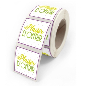 Labels Sticker 40*35mm x500 Plaisir D'Offrir