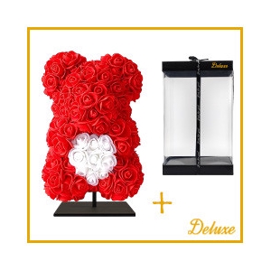 Decoratie Foam beer/hart 25cm+standaard