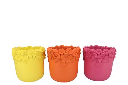 <h4>Gigi Dutch Orange Mix Flower Pot Ass 27x27x25m</h4>