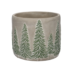 DF03-731200237 - Pot Xmas Tree d12.7xh11.5 grey