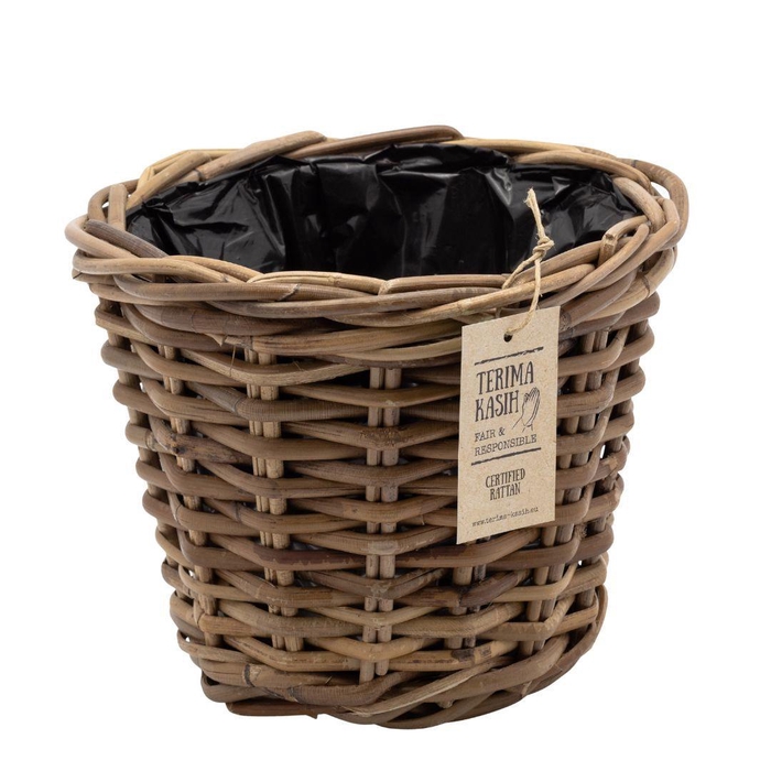 <h4>Manden rotan Terima pot d26*24cm</h4>