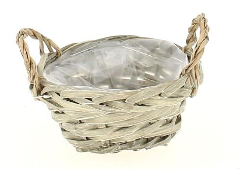<h4>VANNERIE C.POT + POIGNEES gris D20/H10</h4>