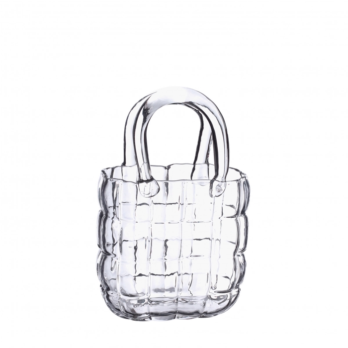 <h4>Glass Handbag vase Marais 14*9.5*22cm</h4>