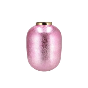 Julie Jolly Pink Vase Flower Iron 28x28x36cm Nm