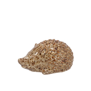 Hedgehog Glaze Brown 9x6x5cm