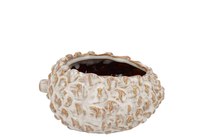 <h4>Mette White Pot 15x12x8cm</h4>