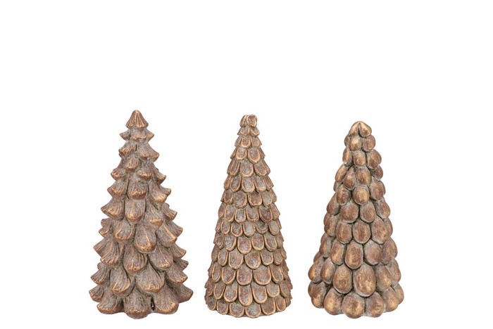 <h4>Concrete Golden Pine Tree Ass 11x11x21cm</h4>