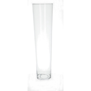 Glass vase Conical d19*70cm