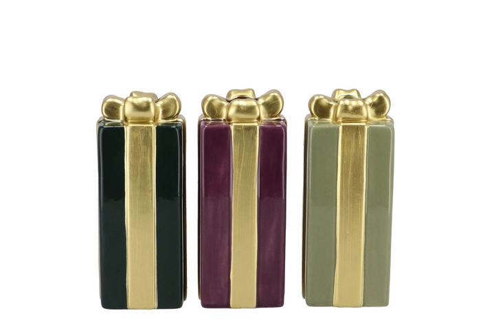 Joy Majestic Green Gift Candle H Ass 6x15cm