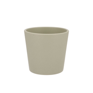 Ceramic Orchid Pot Light Kaki Structure 13,5cm