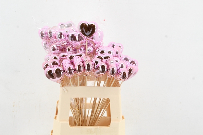 <h4>Stick Heart Metallic Pink 6cm</h4>
