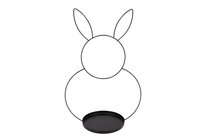 <h4>Rabbit Metal Stand With Coaster 65x43cm</h4>