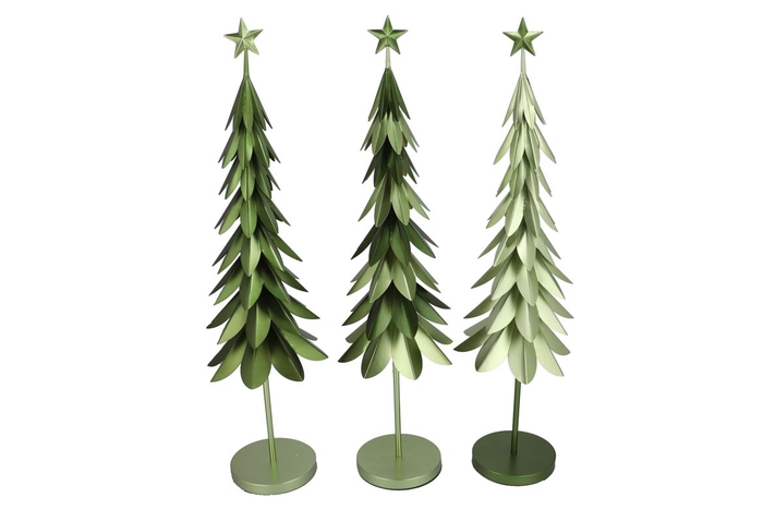 <h4>Evy Majestic Green Xmas Tree Metal Ass 30x116cm</h4>