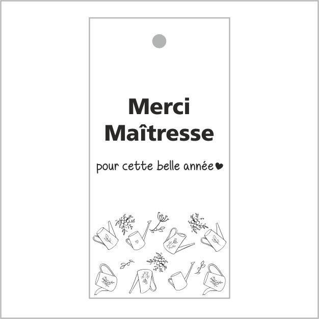 Labels Kaart 5*10cm x20 M.Maîtresse