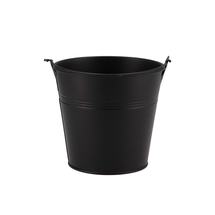<h4>Zinc Basic Black Bucket 13x11,5cm</h4>