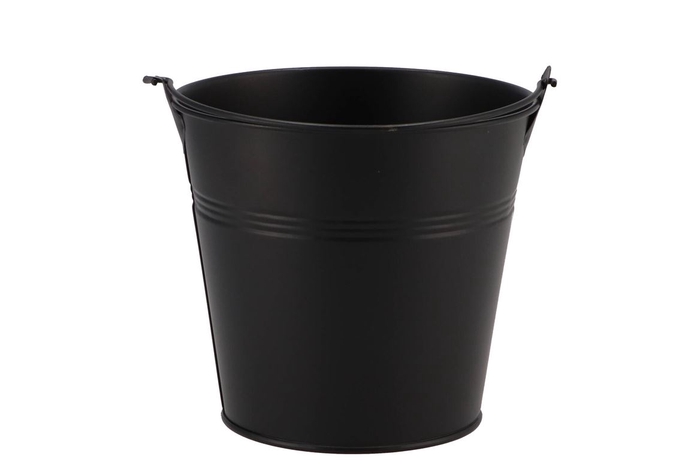 <h4>Zinc Basic Black Bucket 13x11,5cm</h4>